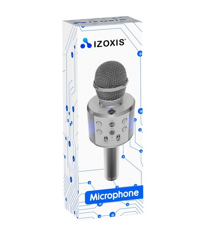 Mikrofon karaoke z głośnikiem Bluetooth 4.0 silver