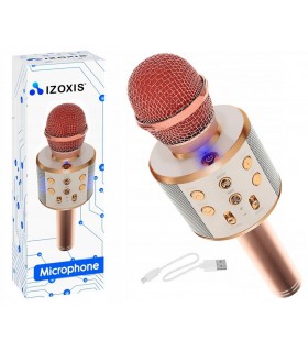 Mikrofon karaoke z głośnikiem Bluetooth 4.0 pink