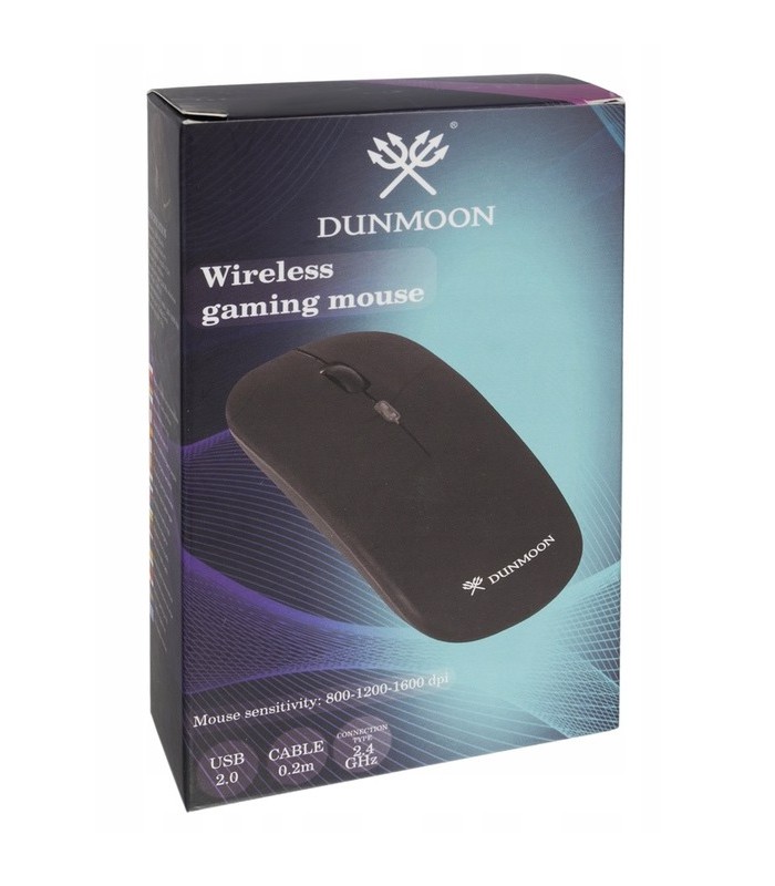 Mysz Bezprzewodowa PC Laptop SLIM Led bez baterii Cicha Mysz Dunmoon