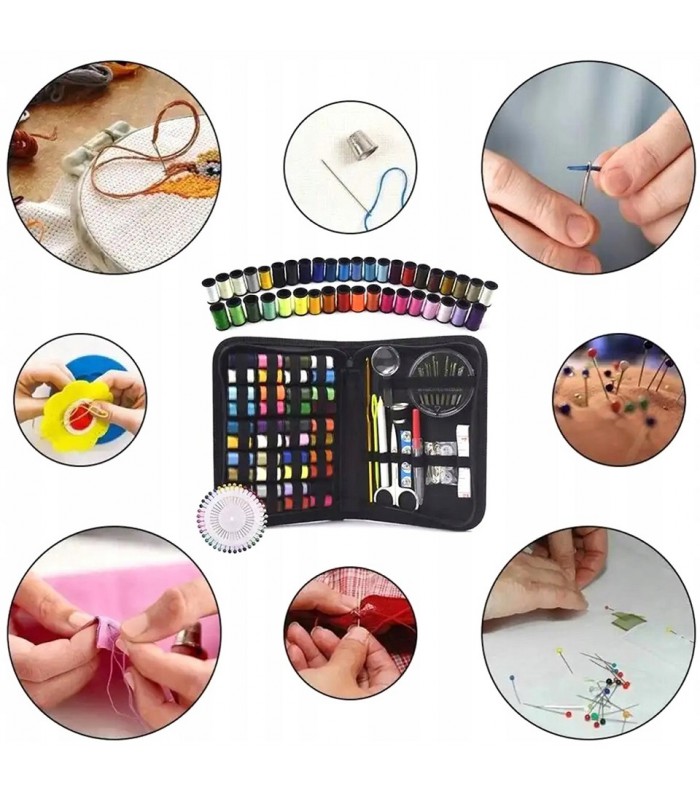 Zestaw krawiecki do szycia 129 elementów Etui 