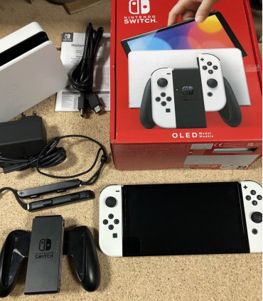 Konsola Nintendo Switch OLED Biała Pokrowiec Gwarancja 