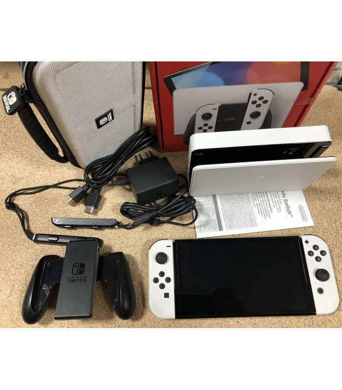 Konsola Nintendo Switch OLED Biała Pokrowiec Gwarancja 