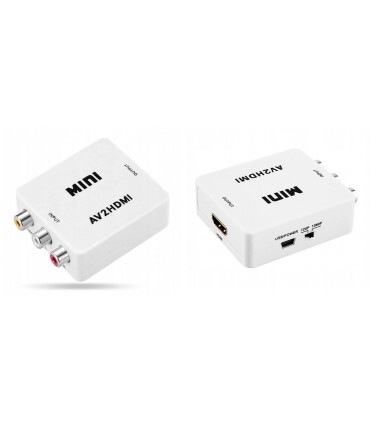 Adapter konwerter sygnału AV 3x RCA Cinch do HDMI