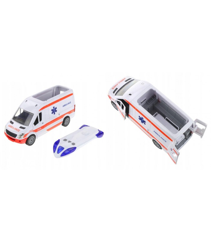 Karetka pogotowia Ambulans otwierane drzwi Światło Dźwięk 