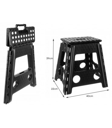 Stołek składany wytrzymały Taboret Podest 39cm