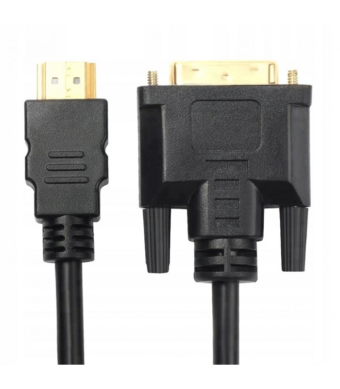Kabel HDMI DVI Full HD Gold DVI-HDMI 2m
