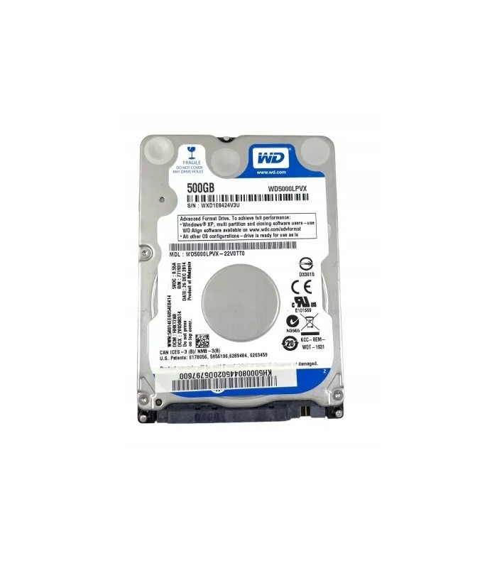 Dysk 500GB 2,5 SATA 5400RPM 8MB WD Blue