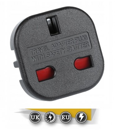 Adapter sieciowy 230V UK na EU Gniazdo Anglia - Wtyczka Europa