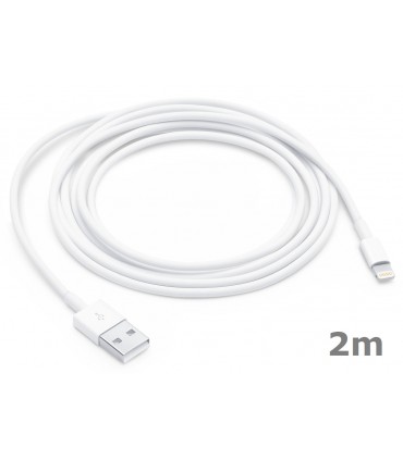 Kabel USB Lightning wszystkie iPhone iPad długi 2m Biały