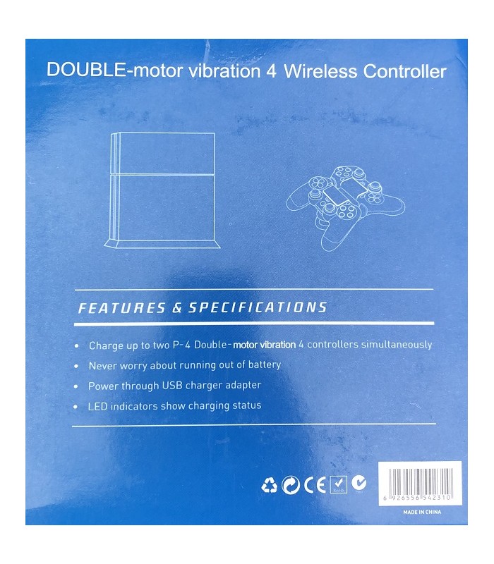 Pad bezprzewodowy Kontroler PS4 Czarny + Kabel