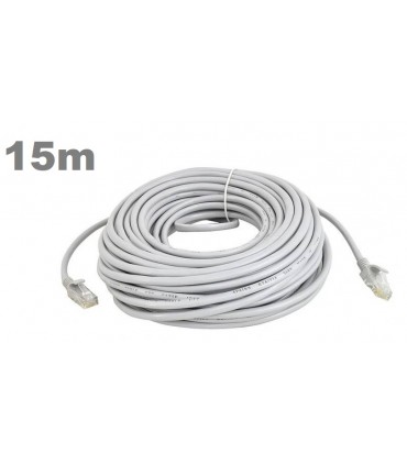 Kabel Sieciowy Lan ethernet skrętka RJ45 UTP 15m Cat5E