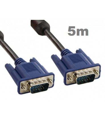 Kabel VGA 5M Monitor PC D-SUB Full HD VGA SVGA 5m