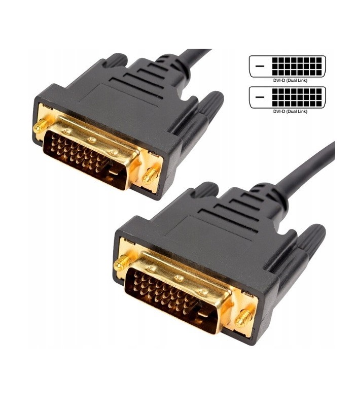 Kabel DVI-DVI 24+1 Dual Link UltraHD 2m