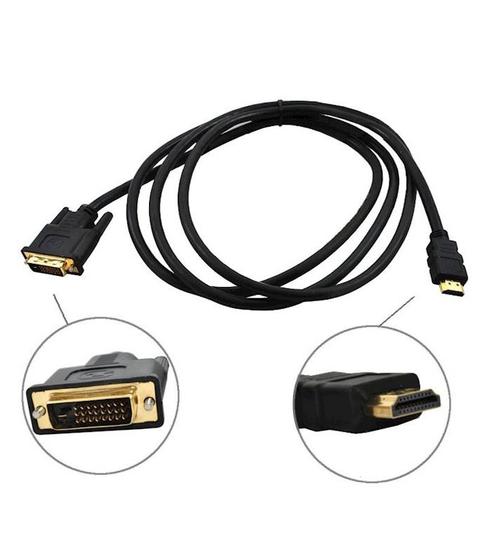 Kabel HDMI-DVI 5m GOLD DVI Full HD