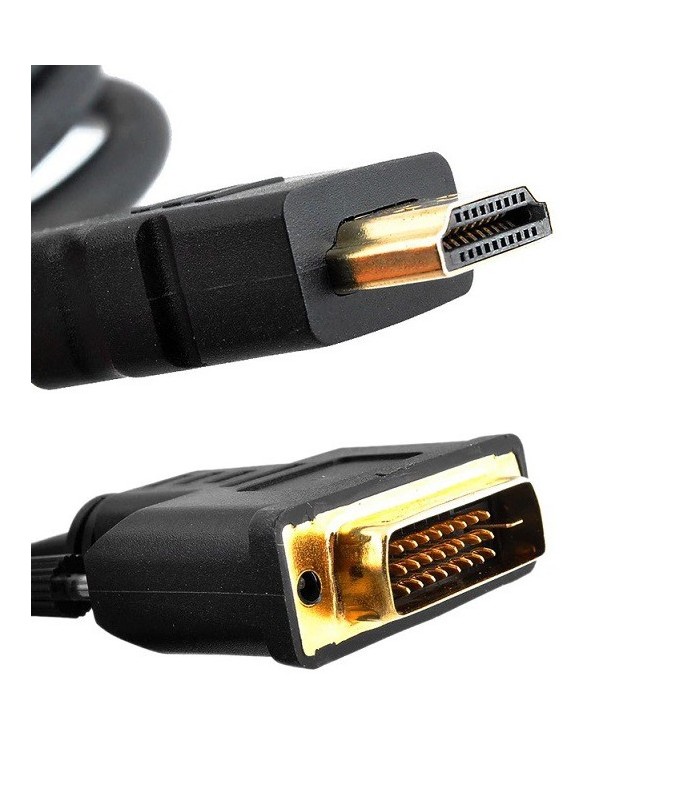 Kabel HDMI-DVI 5m GOLD DVI Full HD