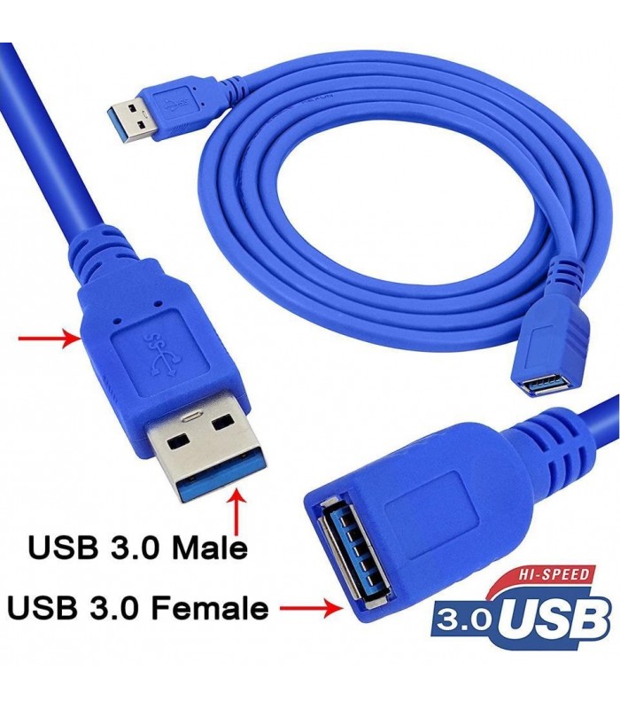Przedłużacz Kabel AM-AF USB 3.0 szybki 3m