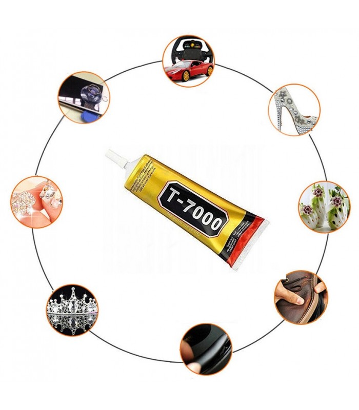 Klej montażowy T-7000 uniwersalny elektronika LCD Czarny 15 ml