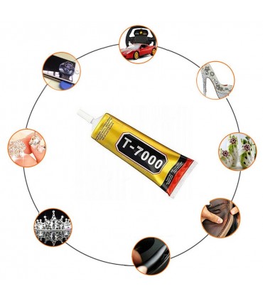 Klej montażowy T-7000 uniwersalny elektronika LCD Czarny 15 ml