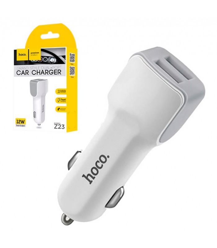 Ładowarka samochodowa 2x USB 12W HOCO Z23