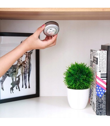 Lampka 3 LED na baterie z włącznikiem okrągła