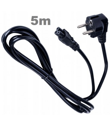 Kabel zasilający Koniczynka Laptop Zasilacze 5m