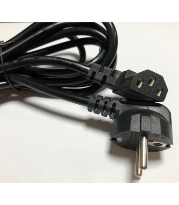Kabel zasilający PC Monitor Przewód 3m Kątowy