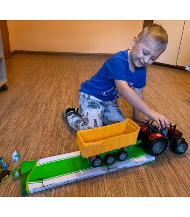 Duży Traktor z Przyczepą Ciągnik Farma Super Zabawka dla Dzieci