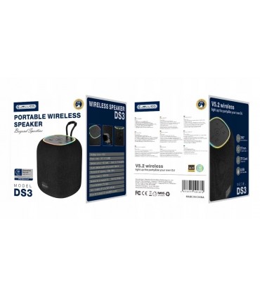 Głośnik Bluetooth Radio FM HIFI 5,4W Jellico DS3 * Super Jakość