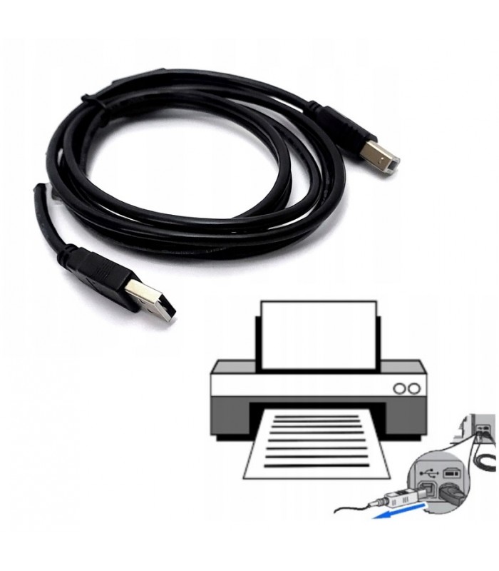 Kabel do drukarki skanera USB 2.0 AM-BM 3m Lanberg Ferry