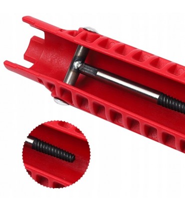 Klucz 2w1 do montażu kranu zlewów poziomnica * Nasadowy do instalacji