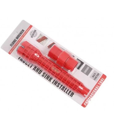 Klucz 2w1 do montażu kranu zlewów poziomnica * Nasadowy do instalacji