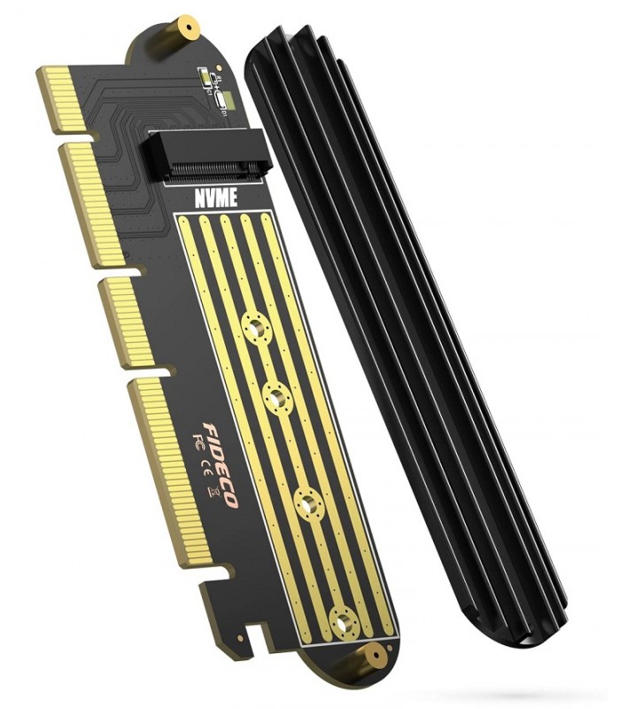 Adapter podłącz dysk M.2 NVMe do PCI-e 4.0 x16