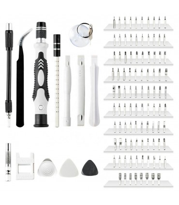 Zestaw narzędzi precyzyjnych śrubokręty Imbus Torx 110el kostki otwieraki