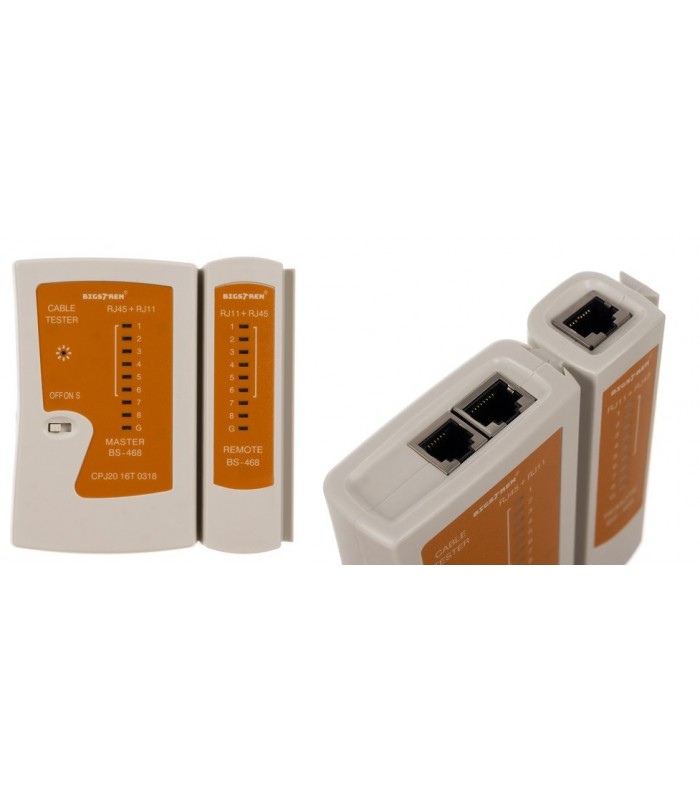 Tester Kabli Sieciowych RJ45 RJ11 Miernik Sieciowy Przewodów LAN