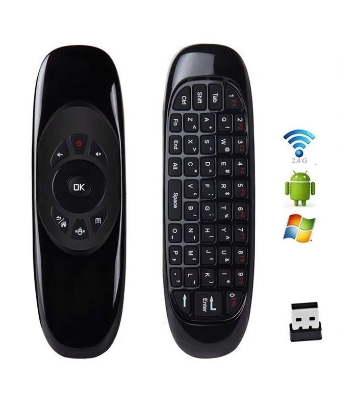 Pilot Smart TV USB 2,4GHz Klawiatura Mysz na Ruch