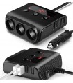Rozdzielacz 3x zapalniczki 12V 4x USB 5V Woltomierz 