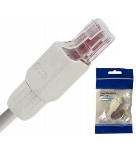 Wtyczka RJ45 Kabel UTP Kat. 6 RJ9 Beznarzędziowy Wtyk