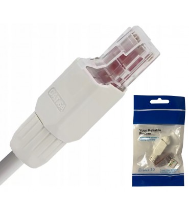 Wtyczka RJ45 Kabel UTP Kat. 6 RJ9 Beznarzędziowy Wtyk