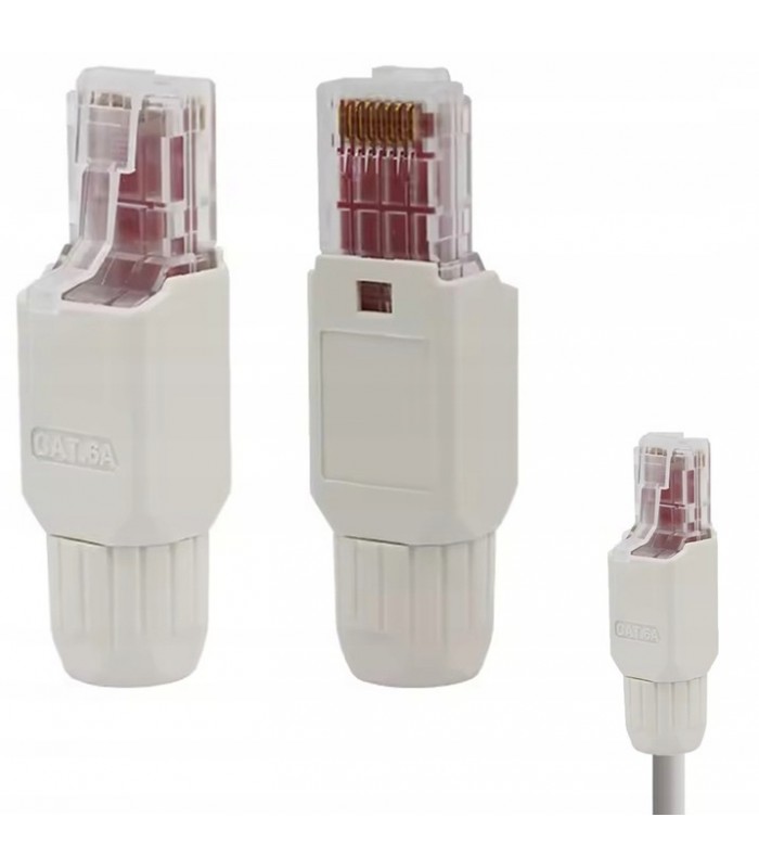 Wtyczka RJ45 Kabel UTP Kat. 6 RJ9 Beznarzędziowy Wtyk