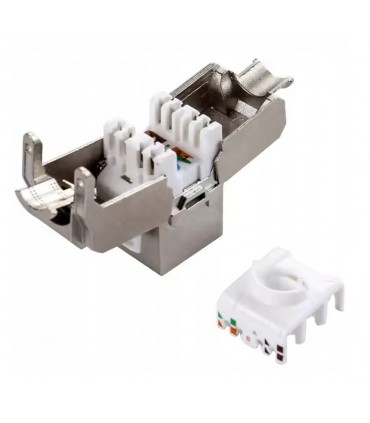 Gniazdo RJ45 STP Kat.6A Beznarzędziowe Keystone