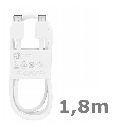 Oryg. Kabel Samsung 2X USB-C Typ C 3A 25W 45W 1.8m EP-DW767
