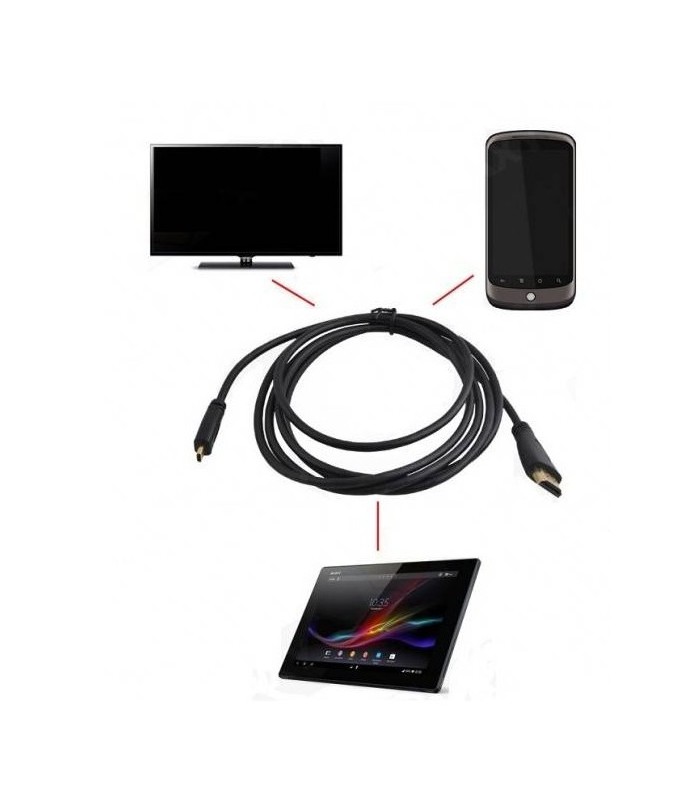 Kabel HDMI - micro HDMI 3m GOLD 1,4b HD 3M