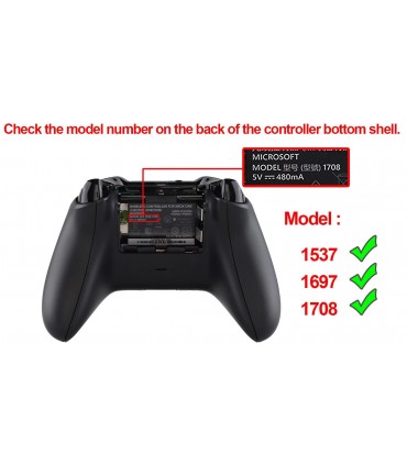 Oryginalna Czarna Klapka baterii pad Xbox One S Mod 1708