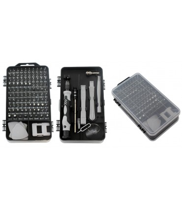 Zestaw narzędzi precyzyjnych śrubokręty Imbus Torx 110el kostki otwieraki