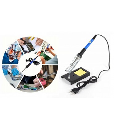 Zestaw do lutowania w Etui Lutownica 60W Akcesoria 15 elementów
