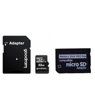 Karta 32GB + Adapter MS PRO DUO do PSP Goodram