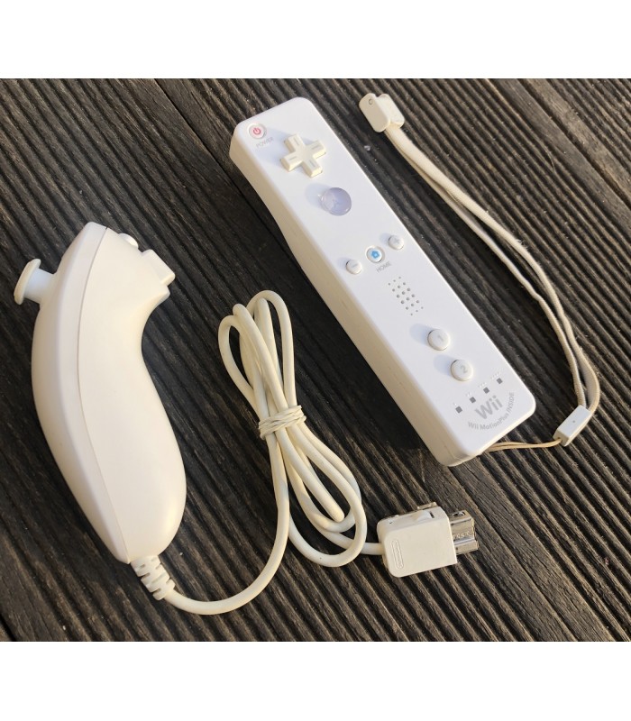 Wii Remote MotionPlus + Nunchuk Oryginalny Nintendo biały