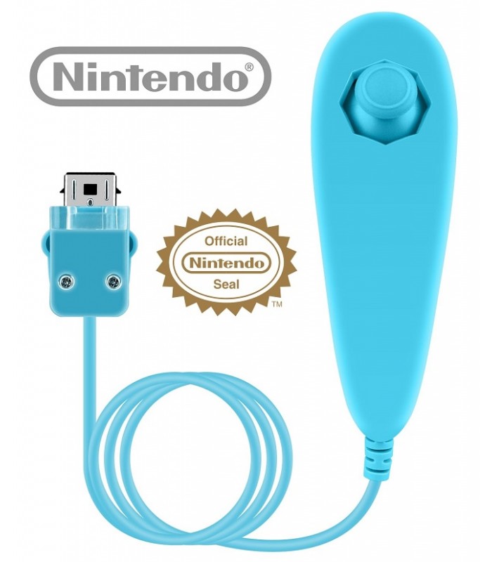 NUNCHUK Wii U Wii Oryginalny Nintendo Blue Kontroler Oryginał