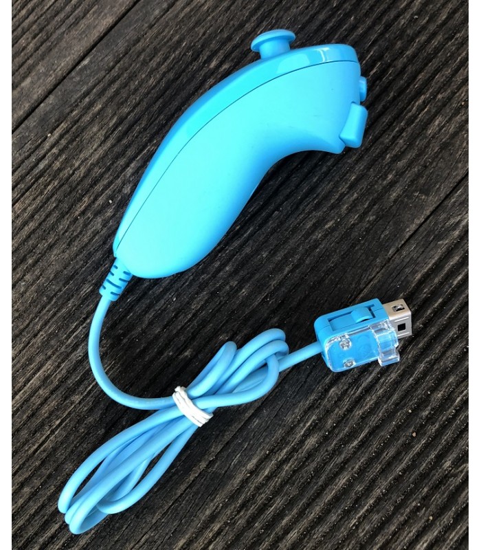 NUNCHUK Wii U Wii Oryginalny Nintendo Blue Kontroler Oryginał